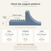 Canto pot foot support platform guide showing platform length, width and pot lift for all three sizes.