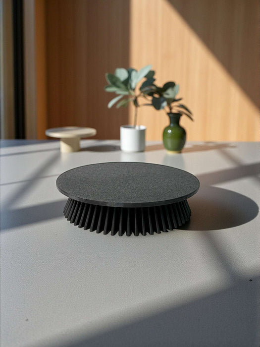 Pot Stand "Pinwheel" – 3D Printed Square Pot Riser with Geometric Lattice | Modern Indoor Plant Holder in Multiple Sizes and Colors