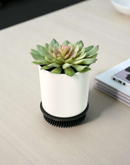 Pot Stand "Pinwheel" – 3D Printed Square Pot Riser with Geometric Lattice | Modern Indoor Plant Holder in Multiple Sizes and Colors