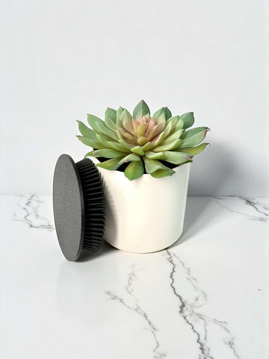 Pot Stand "Pinwheel" – 3D Printed Square Pot Riser with Geometric Lattice | Modern Indoor Plant Holder in Multiple Sizes and Colors