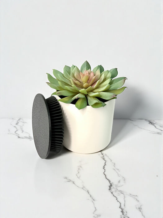 Pot Stand "Pinwheel" – 3D Printed Square Pot Riser with Geometric Lattice | Modern Indoor Plant Holder in Multiple Sizes and Colors