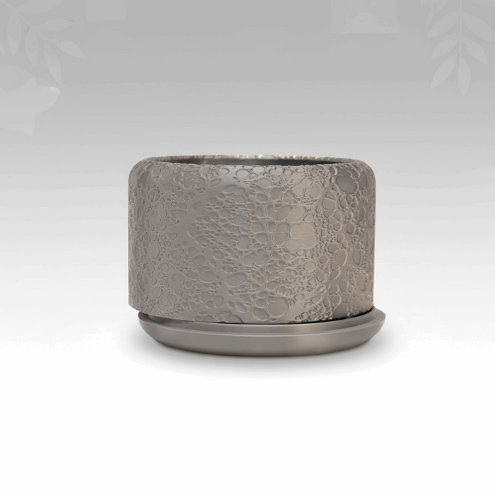 Modern 3D Printed Planter “Aero” by Viviero3D – Artistic Bubble Texture Plant Pot