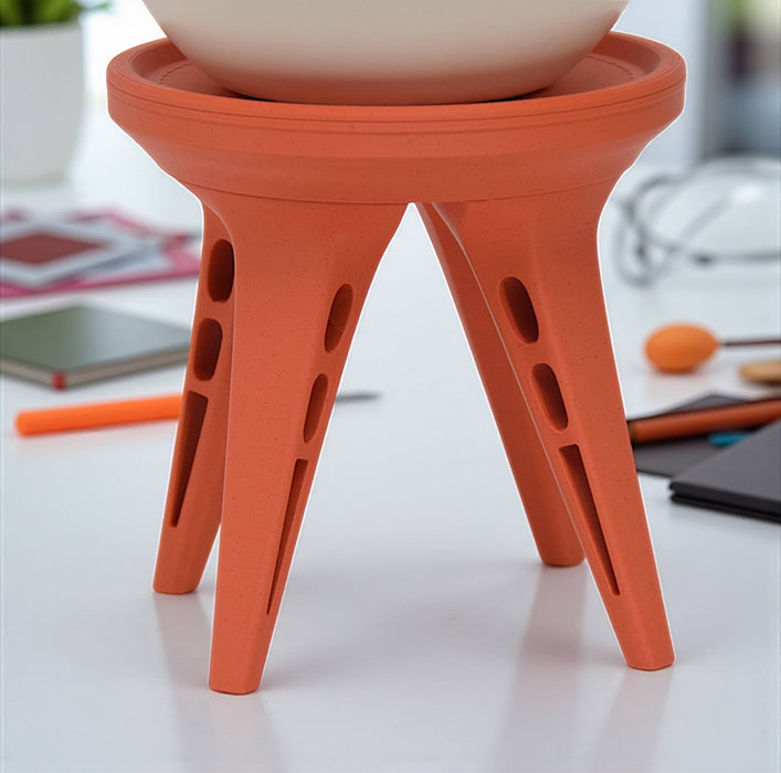 Plant Stand "AeroFour" – 3D Printed Pot Riser with Modern Sculptural Legs