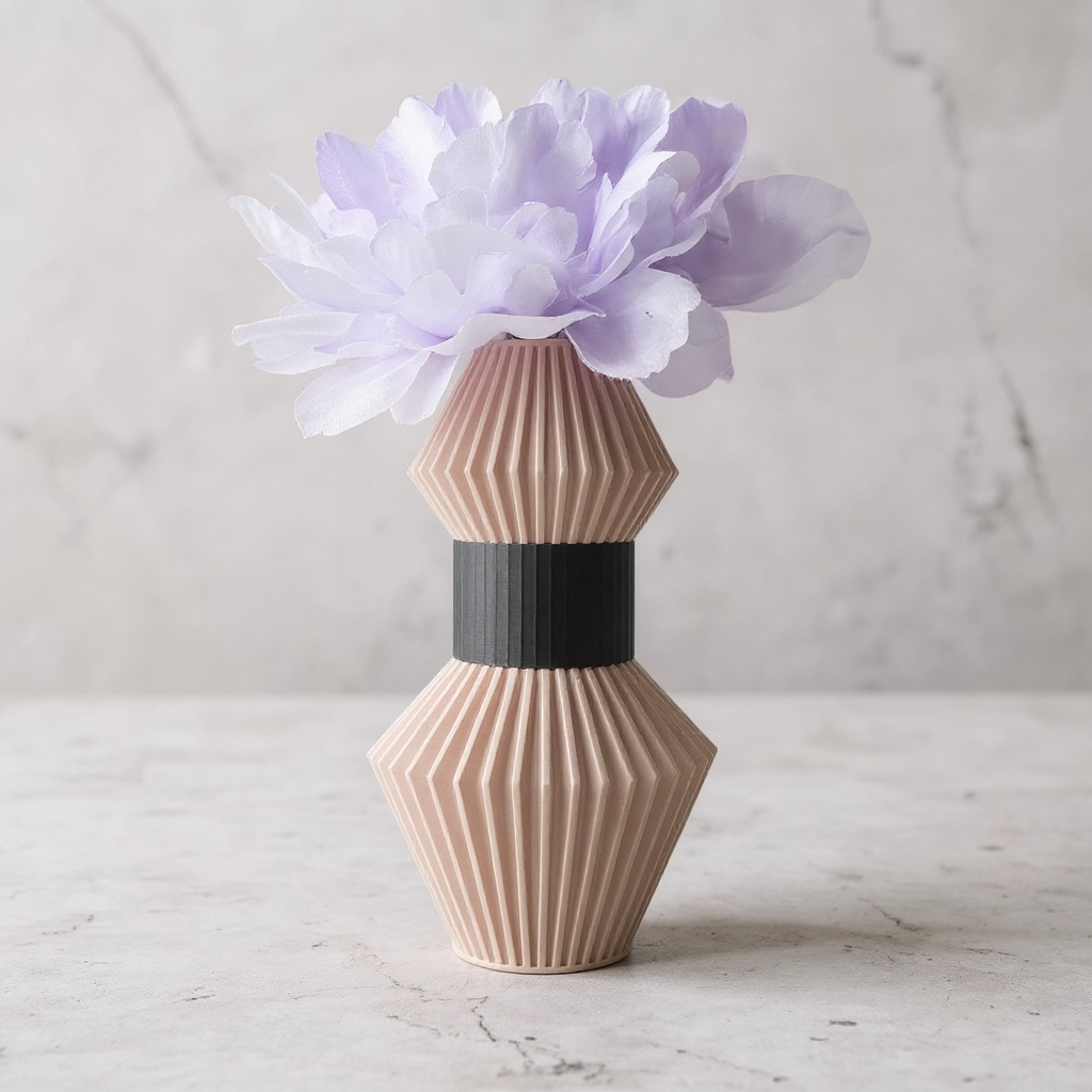 Anter ribbed vase for flowers, product view 6