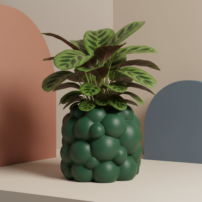 Sculptural "Bubble" Planter | Organic Modern Planter with Volumetric Texture