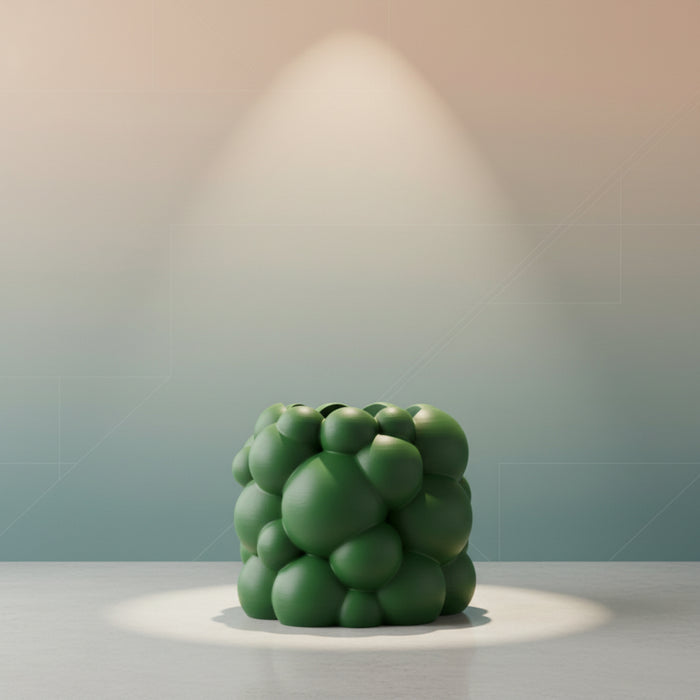 Sculptural "Bubble" Planter | Organic Modern Planter with Volumetric Texture