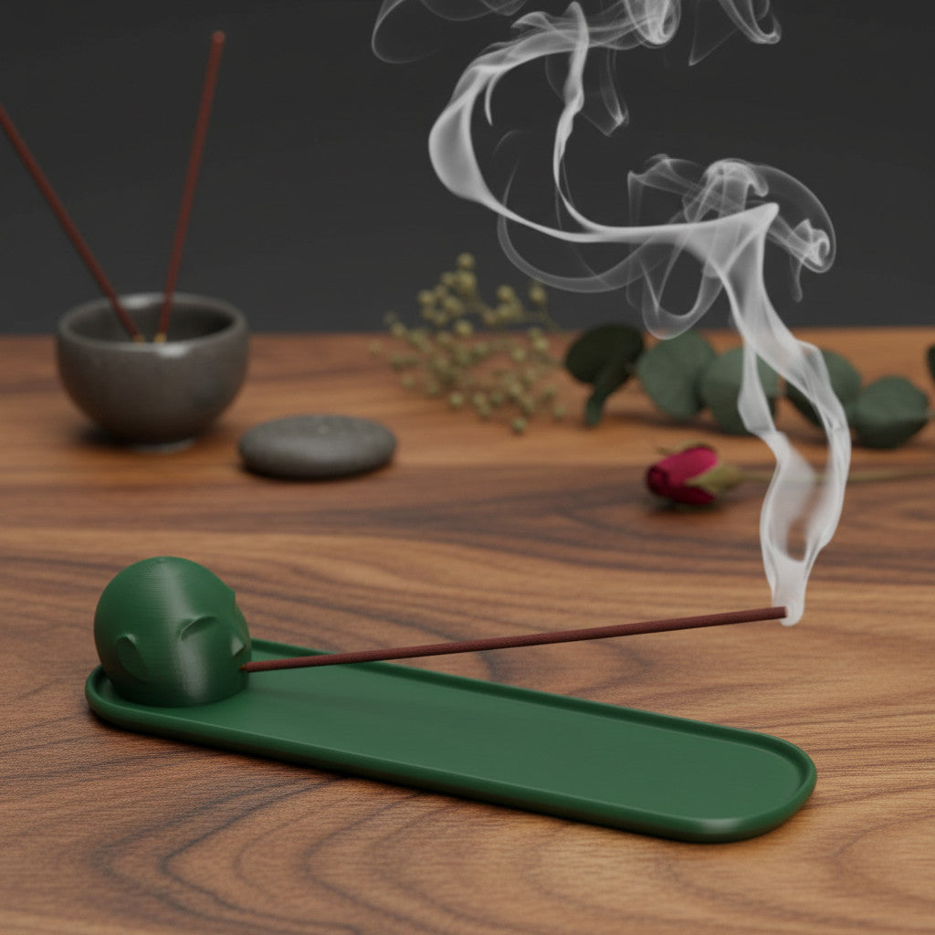 Calm Spirit incense holder, side view