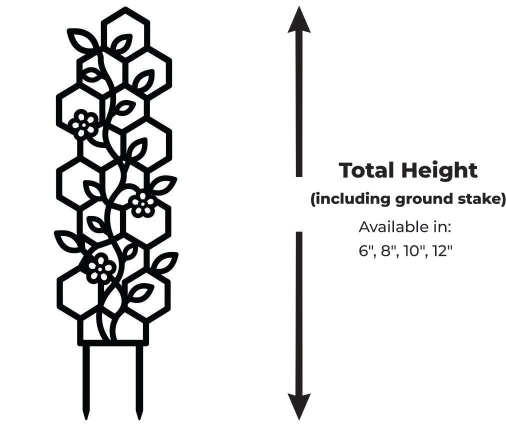 Cell cellular geometric plant trellis for indoor climbing plants, detail view