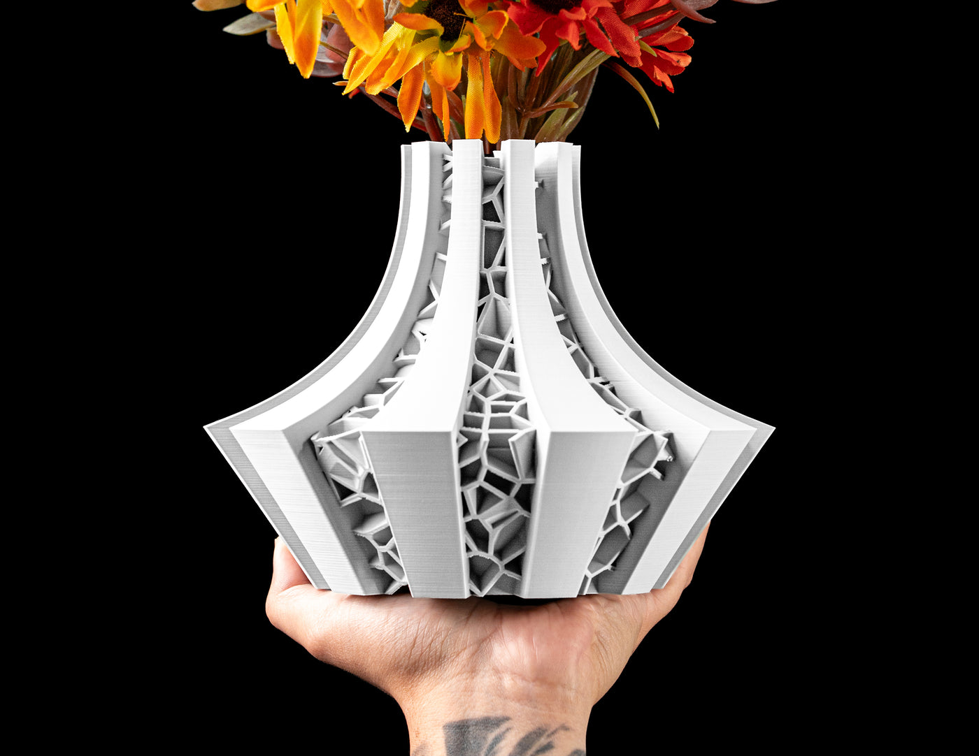 Arkan Short short wide vase for flowers, product view 2