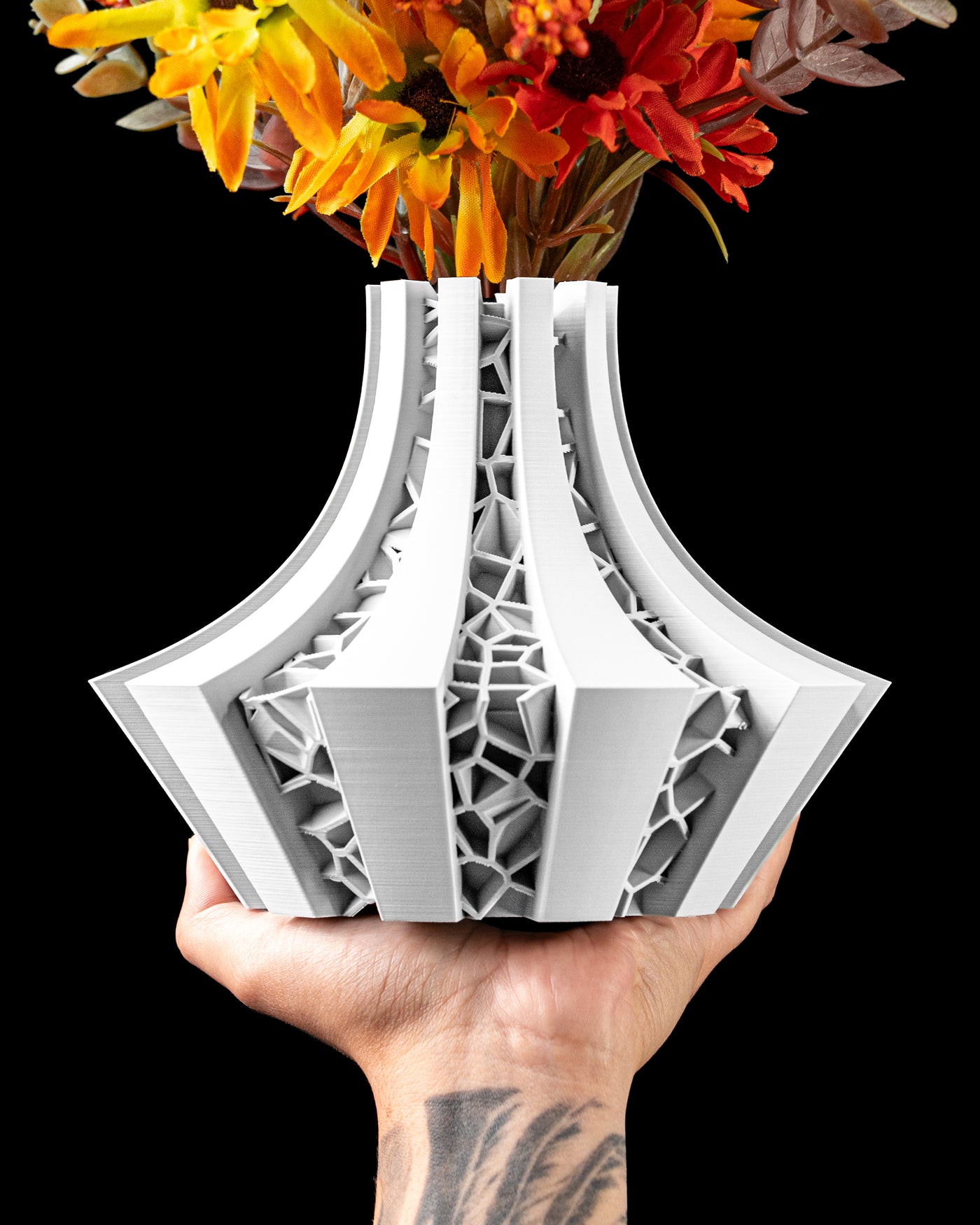 Arkan Short short wide vase for flowers, product view 1