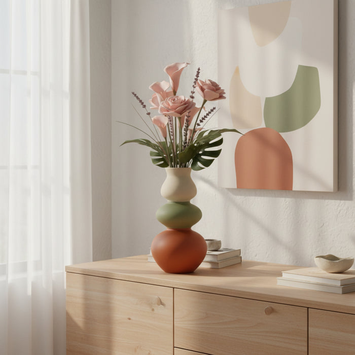 Modern Sculptural Vase “Elara” with Color Personalization