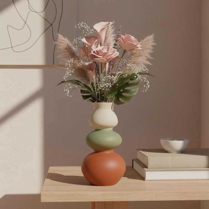Modern Sculptural Vase “Elara” with Color Personalization