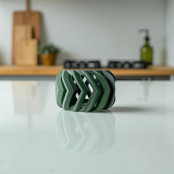 Vented 3D Printed Orchid Pot "Garni"with Drainage Saucer • Ultimate Root Health Solution