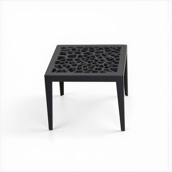 Grid Square Plant Stand – 3D Printed Square Pot Riser with Geometric Lattice | Modern Indoor Plant Holder in Multiple Sizes and Colors