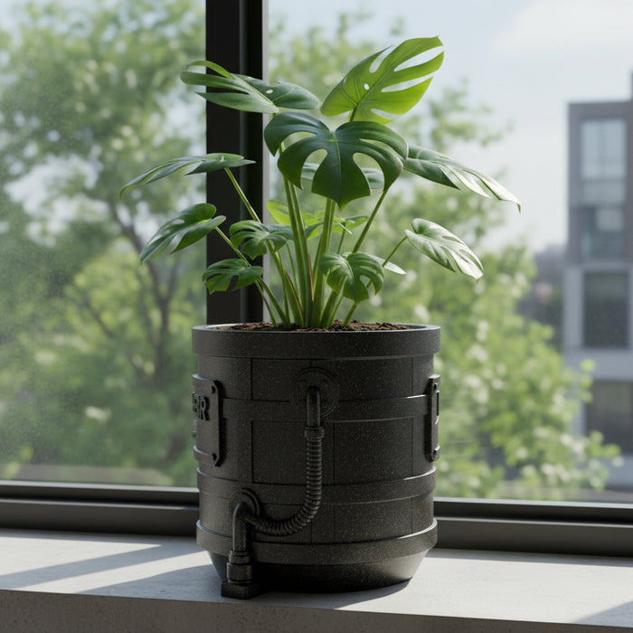 Custom Text Planter Pot "Hazard"