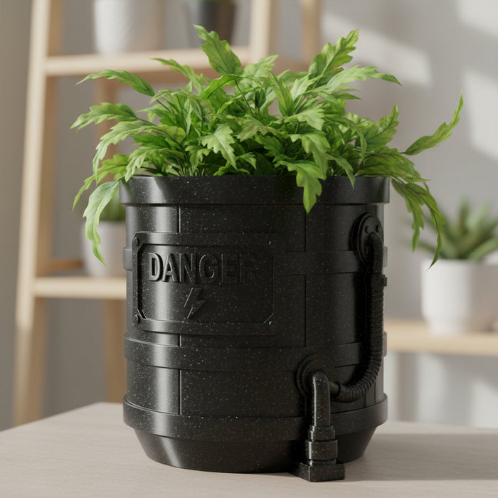 Custom Text Planter Pot "Hazard"