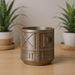 Planter "Mech Pod" – 3D-Printed Planter Pot, Industrial Sci-Fi Plant Pot, Drainage Option w/ Saucer, Unique Planter, Housewarming Gift
