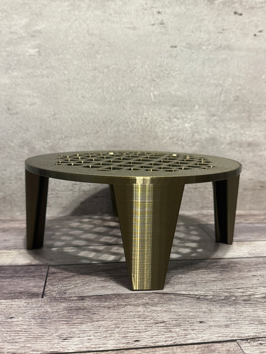 3D Printed Plant Pot Stand: "Grid Base" Riser for Indoor Planters