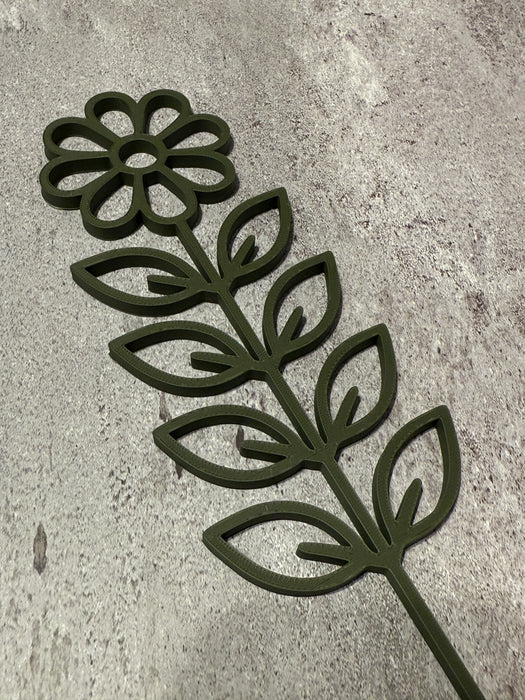 Plant Trellis  | 3D Printed Support Stick "Floro" for Indoor Plants | Minimalist Flower Design