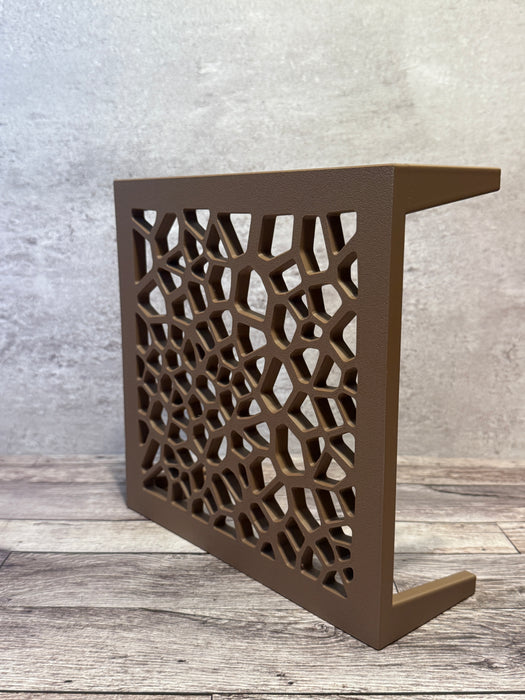 "Grid Square" Plant Stand – 3D Printed Square Pot Riser with Geometric Lattice | Modern Indoor Plant Holder in Multiple Sizes and Colors