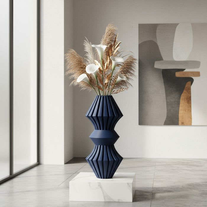 3D Printed Vase “Korin” – Modern Geometric Multicolor Vase, Sculptural Home Decor, Designer and Personalized