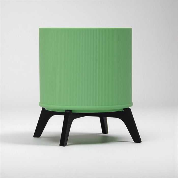 Planter "Linea Lift " – Ribbed 3D-Printed Planter with Stand, Planter with Legs, Pedestal Plant Pot, Modern Indoor Planter