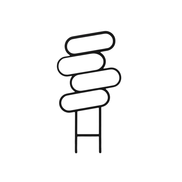 3D Printed Plant Trellis "Loop Arc" | Modern Indoor Vine Support | Small Houseplant Accessory | Minimalist Plant Decor