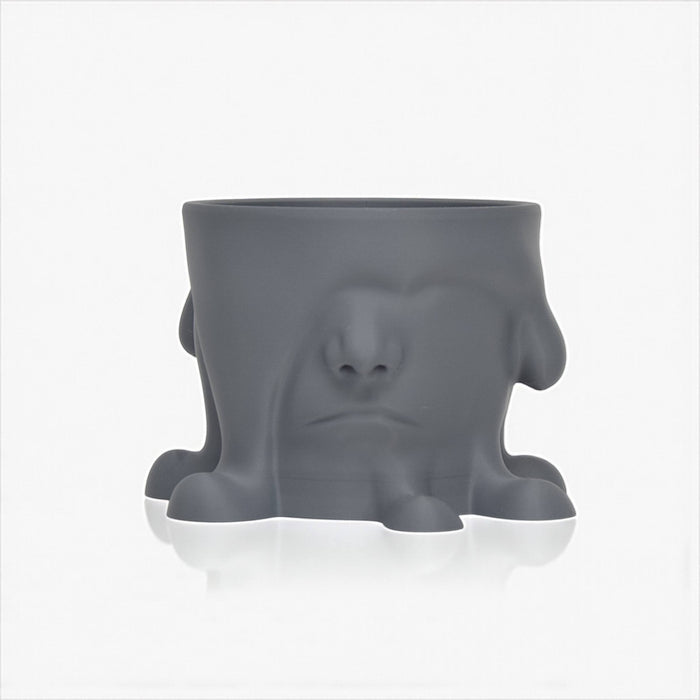 3D Printed "Melted Face" Planter – Modern Sculptural Pot for Indoor Plants