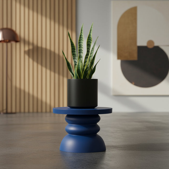3D Printed Plant Stand “Moro” | Modern Pedestal Planter Stand | Sculptural Home Decor by Viviero3D