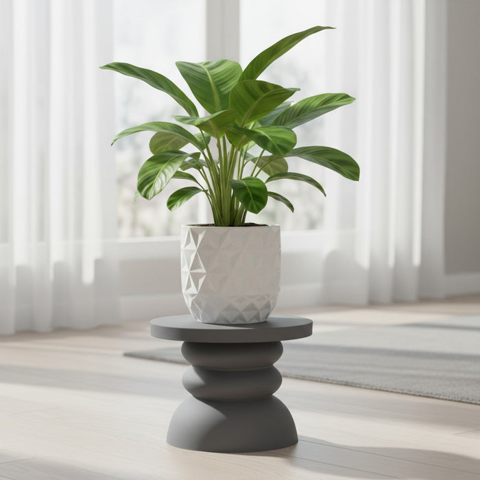 3D Printed Plant Stand “Moro” | Modern Pedestal Planter Stand | Sculptural Home Decor by Viviero3D