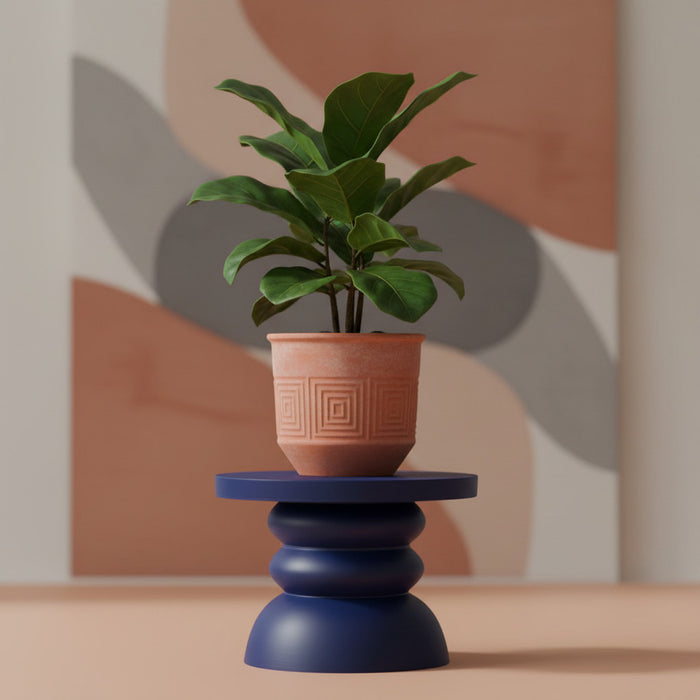 3D Printed Plant Stand “Moro” | Modern Pedestal Planter Stand | Sculptural Home Decor by Viviero3D