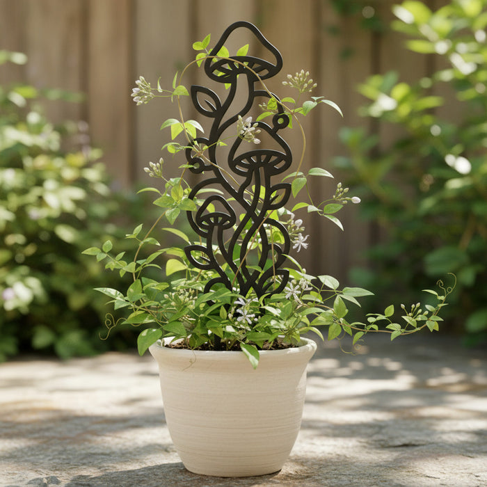 Mushroom Plant Trellis Indoor "Mycora"