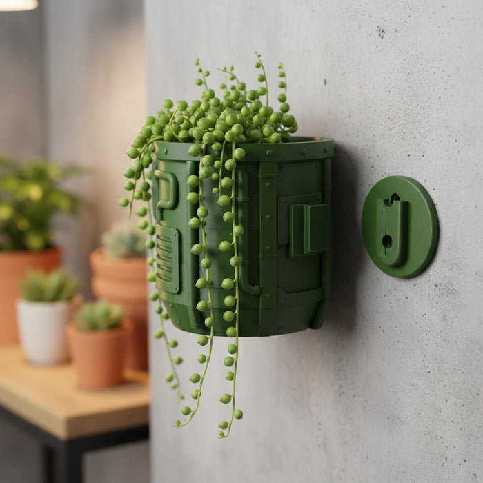 Wall Planter "Nexum" Industrial Pipe Design