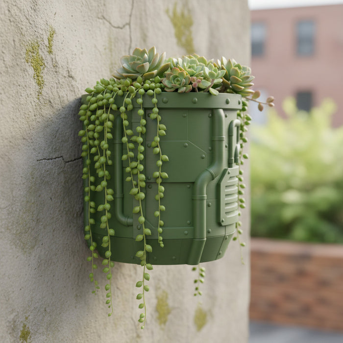Wall Planter "Nexum" Industrial Pipe Design