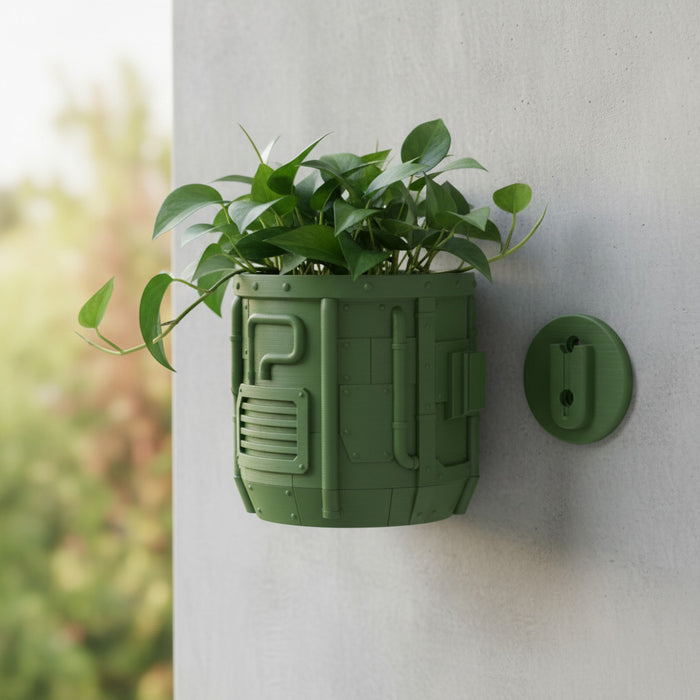 Wall Planter "Nexum" Industrial Pipe Design