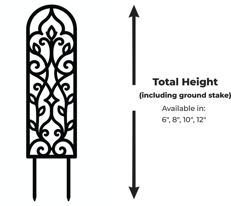 Plant Trellis Indoor "Ornate ", Climbing Plant Support, Decorative Plant Stake
