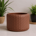 Planter «Pelta” by Viviero3D – Modern 3D Printed Planter, Sculptural Scaly Plant Pot, Textured Design