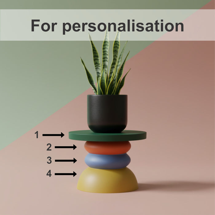 3D Printed Plant Stand “Moro” | Modern Pedestal Planter Stand | Sculptural Home Decor by Viviero3D