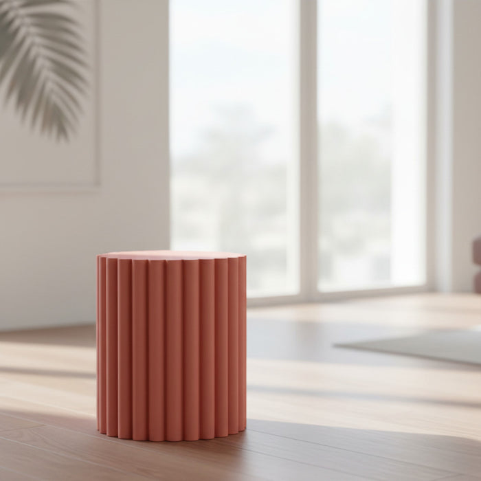 Plant Stand for Indoor Planters "Pillar" | Fluted Pedestal Base