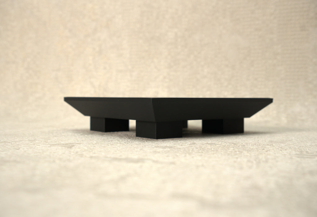 “Nori” square plant pot stand angled view