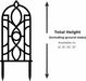 Fenestra arched plant trellis size guide showing 6, 8, 10, and 12 inch height options