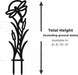 Libella dragonfly plant trellis size guide showing 6, 8, 10, and 12 inch height options