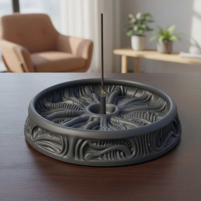 Unique incense Holder Tray "Pulse" – 3D Printed Ash Catcher