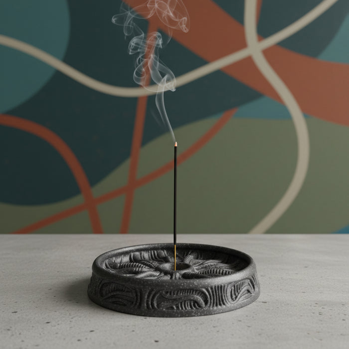 Unique incense Holder Tray "Pulse" – 3D Printed Ash Catcher