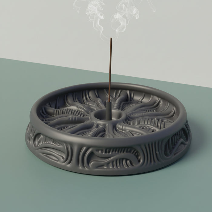 Unique incense Holder Tray "Pulse" – 3D Printed Ash Catcher