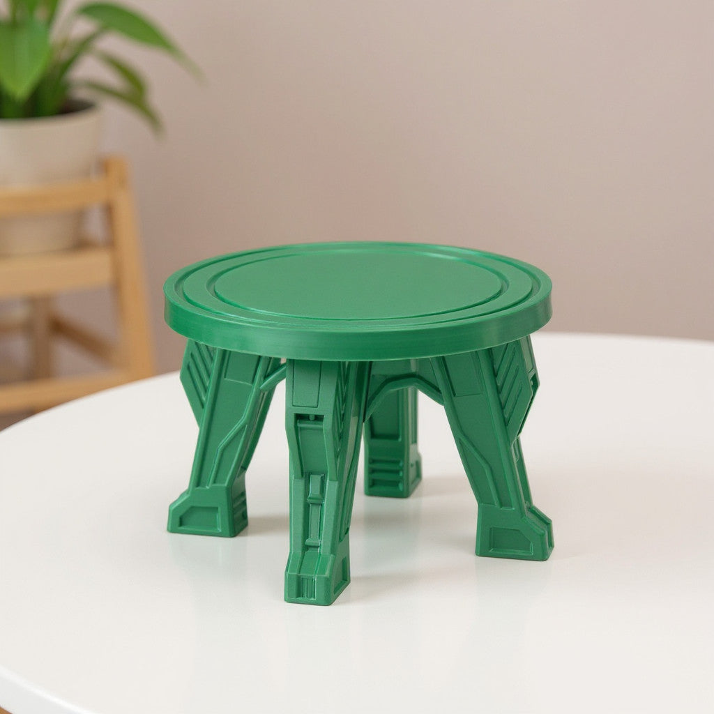 RIVA sculptural leg plant stand for indoor planters, styled view
