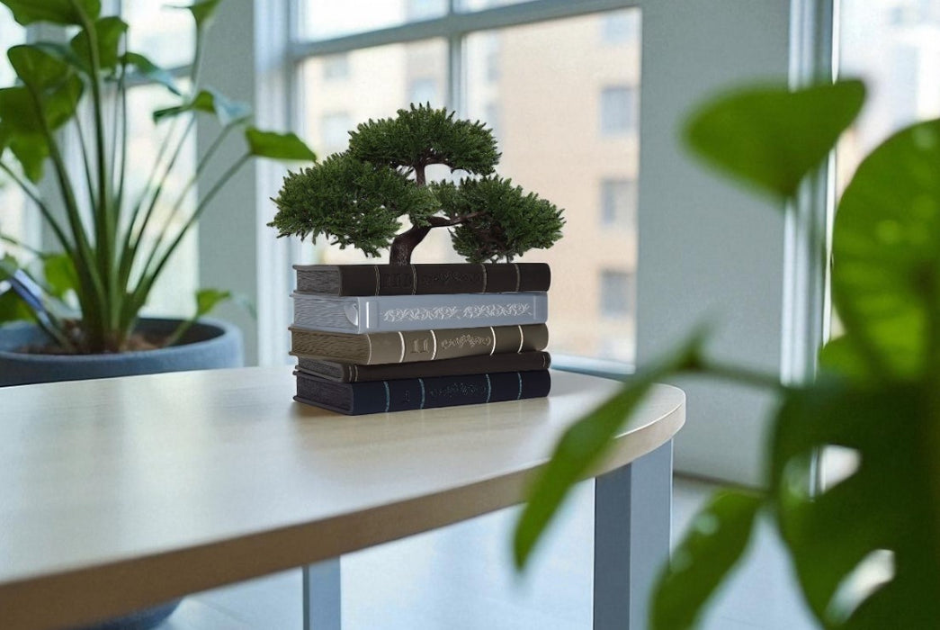Book Planter Pot Orven – Unique 3D Printed Planter Pot in the Shape of Classic Books,Succulent Pots, Decorative Flower Pots, Large Plant Pot