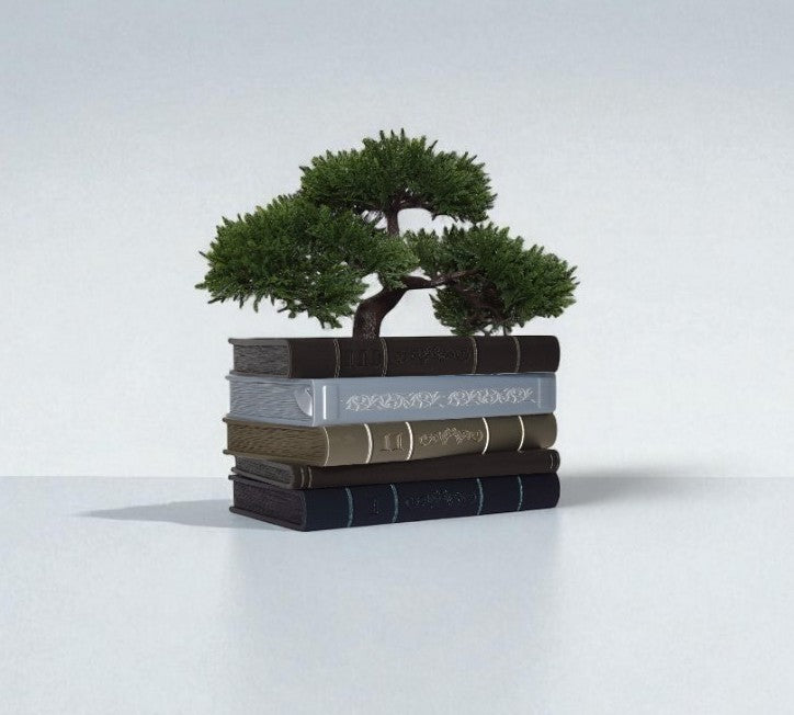 Book Planter Pot Orven – Unique 3D Printed Planter Pot in the Shape of Classic Books,Succulent Pots, Decorative Flower Pots, Large Plant Pot