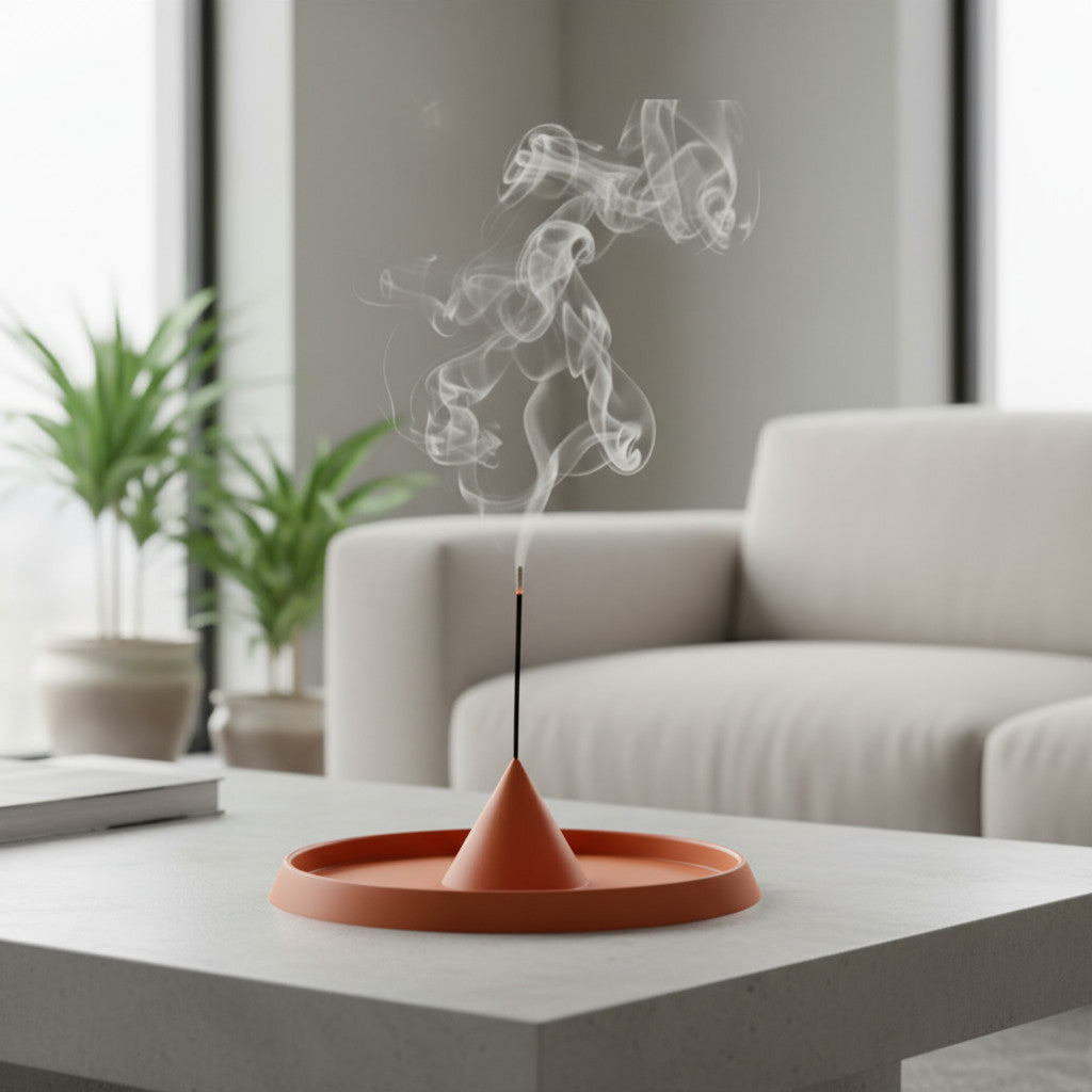 Tao incense holder, side view