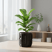Industrial Sci-Fi 3D Printed Planter Pot  "Nexum" with Drainage + Saucer · by Viviero3D